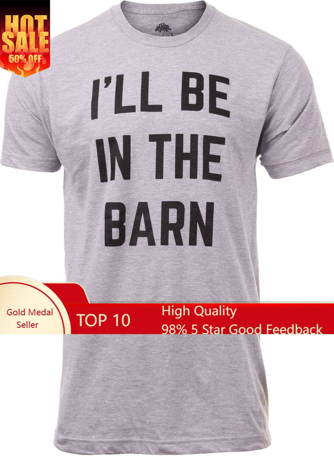 Woodworking Jokes - Estarei no Celeiro | Camiseta masculina